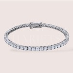 Bracelet tennis avec moissanites - 3mm