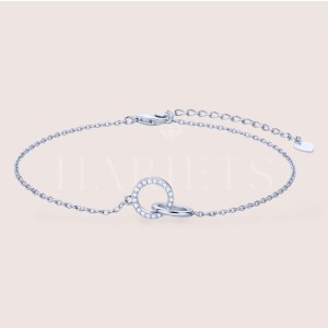 Bracelet avec moissanites Orion, env. 0,1ct - argent 925