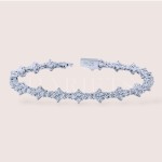 Bracelet tennis avec moissanites Cruzara - argent 925