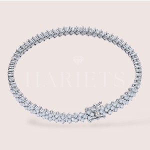 Bracelet tennis avec moissanites Rosetti 1.5mm – argent 925