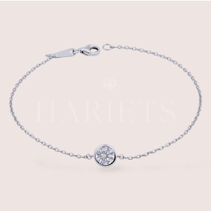 Bracelet avec moissanite – argent 925