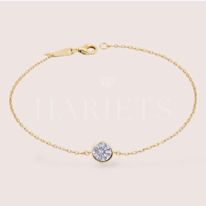 Bracelet avec moissanite 1,0 ct – or 14k