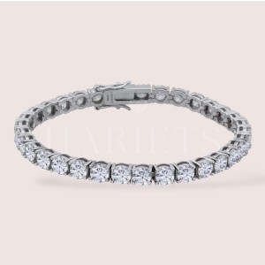 Bracelet tennis en moissanites – 5mm argent 925