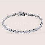 Bracelet tennis en moissanites – 2 mm argent 925