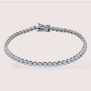 Bracelet tennis en moissanites – 2 mm argent 925