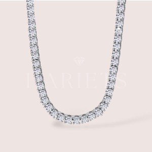 Collier tennis en moissanites 4mm – argent 925