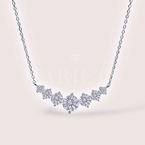 Collier avec moissanites env. 2,8 CT