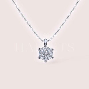 Collier avec moissanite Sparkle – argent 925