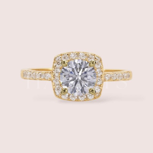Bague avec moissanite Élégance – argent 925