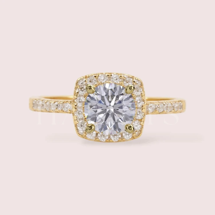 Bague avec moissanite Élégance – argent 925