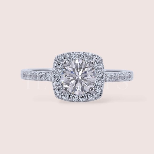 Bague avec moissanite Élégance – argent 925