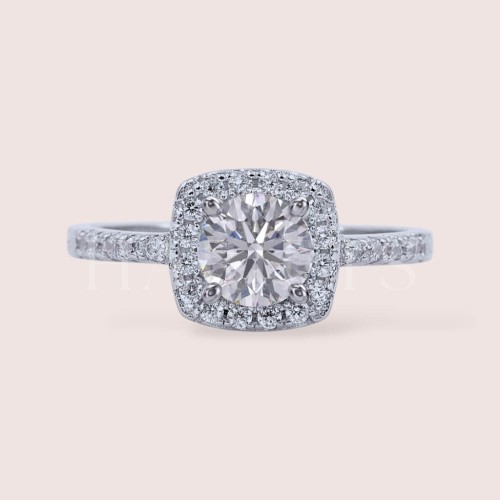 Bague avec moissanite Élégance – argent 925