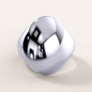 Chevalière ronde Oblivion – Argent 925