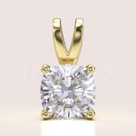 Pendentif avec moissanite taille coussin 1 ct Mellow – or 585