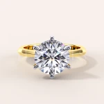 Bague de fiançailles avec moissanite 1,5 ct – Dream, or 585