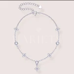 Bracelet avec moissanites Floriss – argent 925