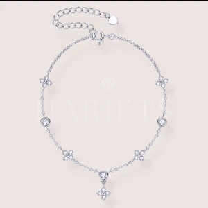 Bracelet avec moissanites Floriss – argent 925