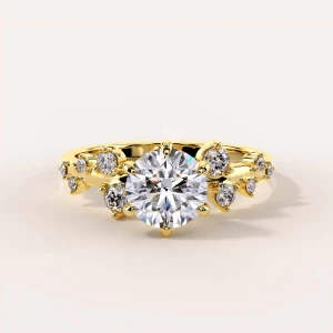 Bague de fiançailles avec diamant de laboratoire – Velaris or 585