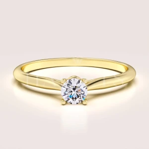 Bague de fiançailles en 24h avec moissanite de 0,3 ct – Solitaire : Blink en or 14k