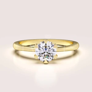 Bague de fiançailles en 24h avec moissanite – Solitaire : Antica en or 14k